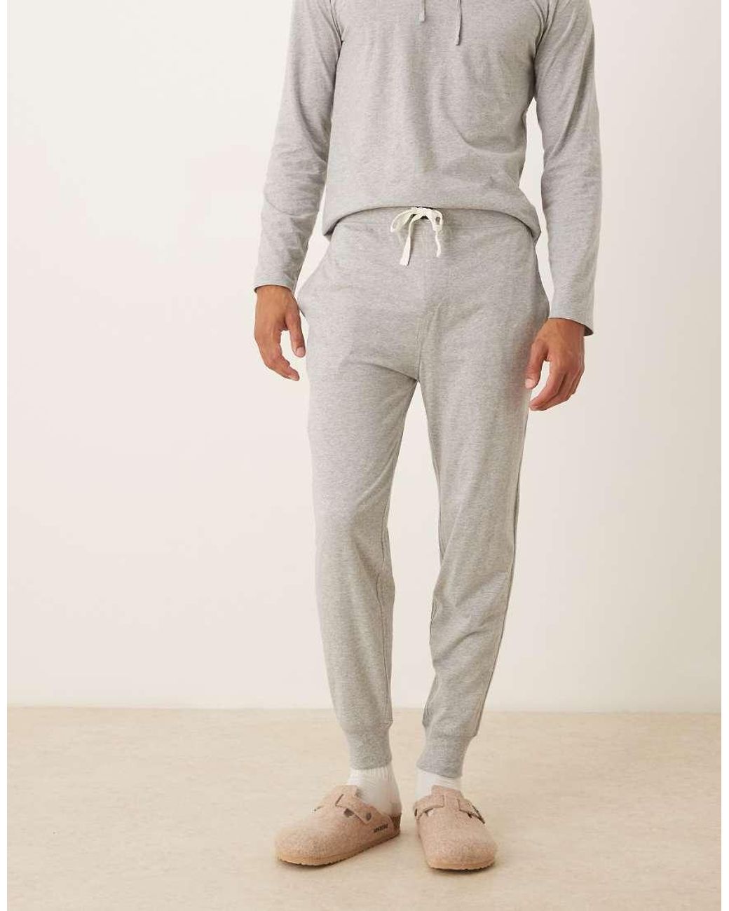 Polo Ralph Lauren Natural Icon Logo Co-ord Cuffed Lounge joggers for men