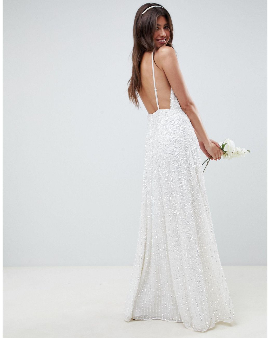 asos sparkly bridesmaid dress