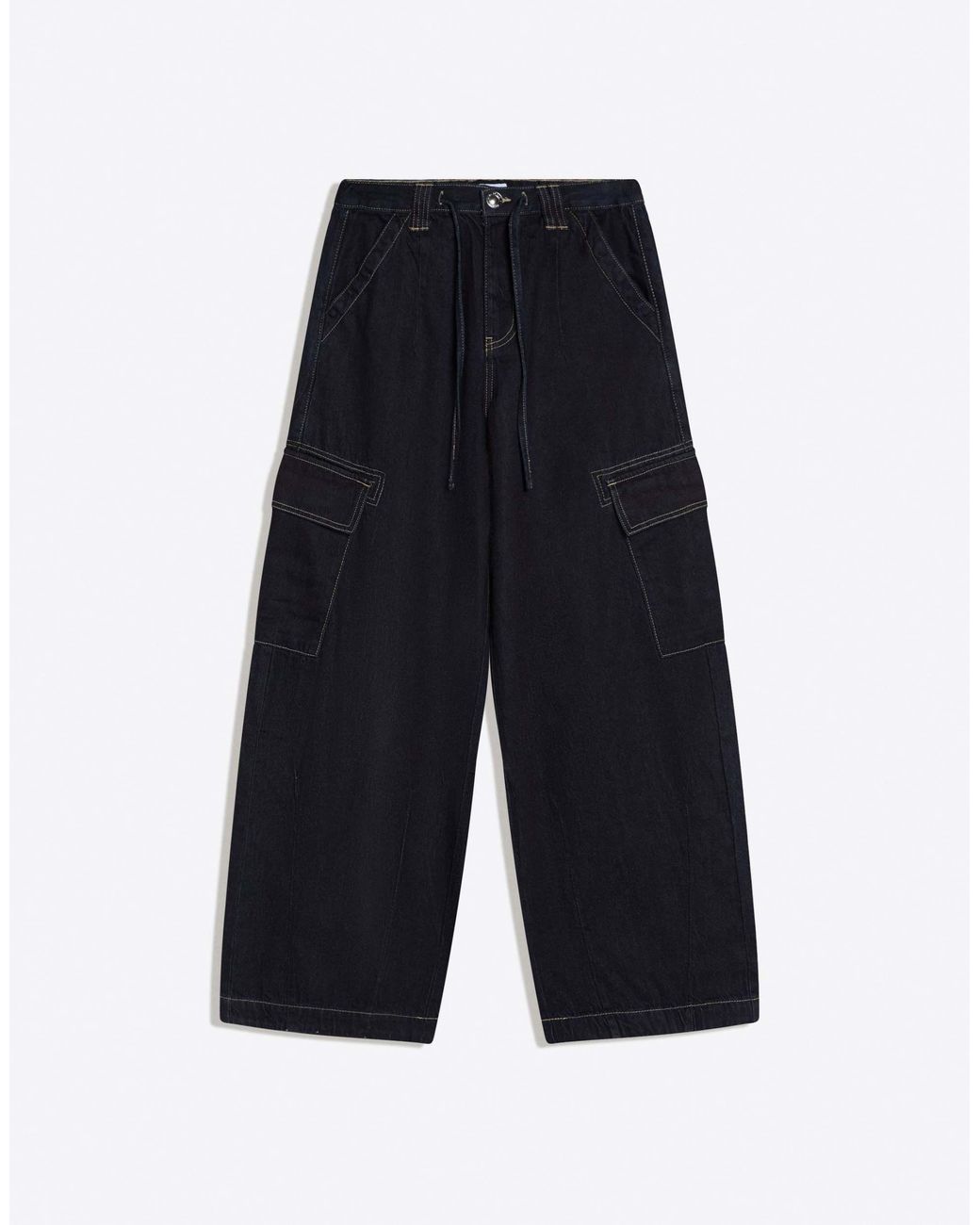 Bershka Black – fallschirm-cargojeans