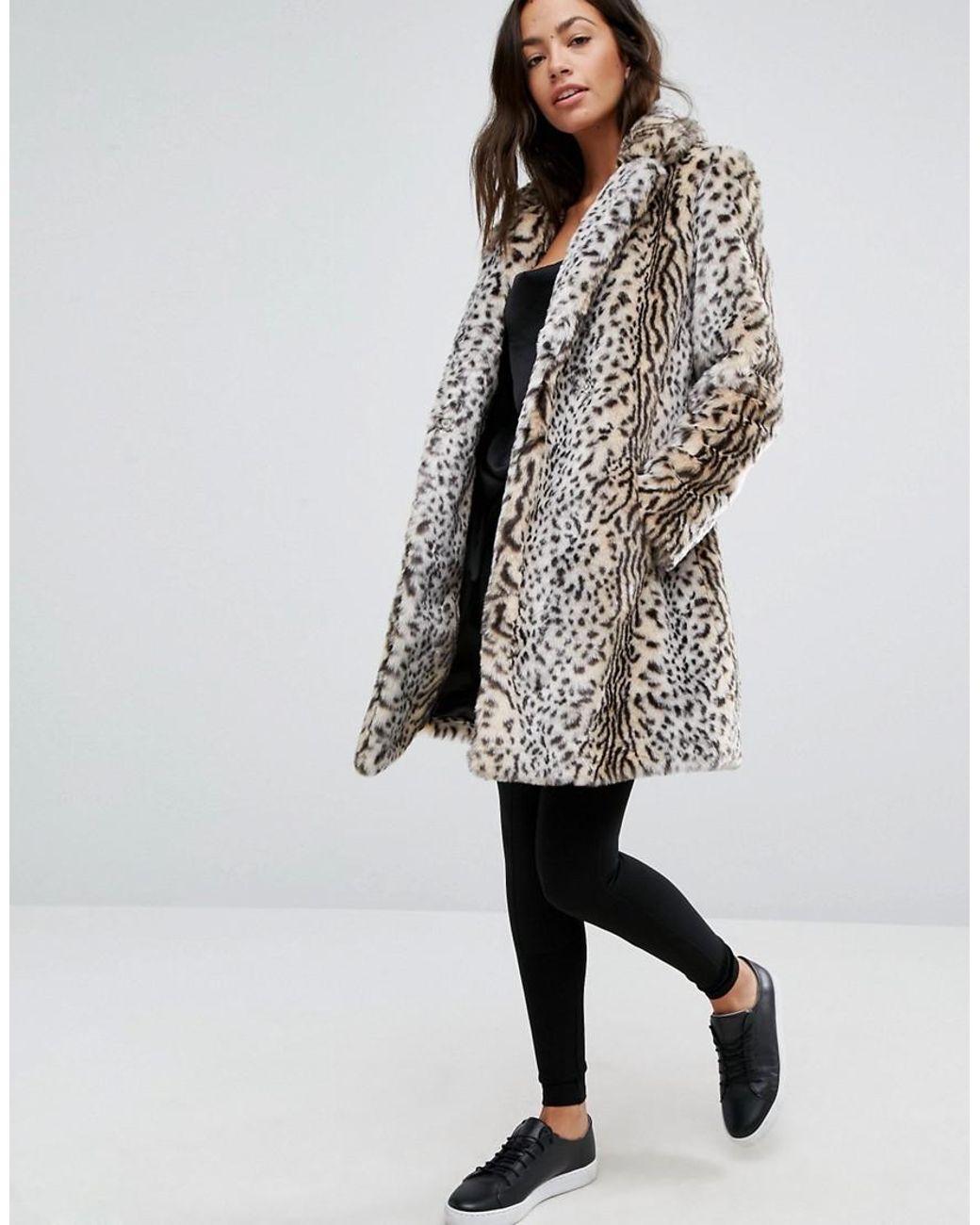 Asos cheetah coat hot sale