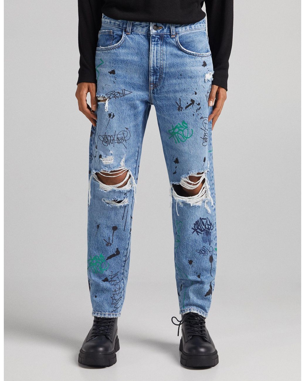 Jean troué femme bershka hotsell