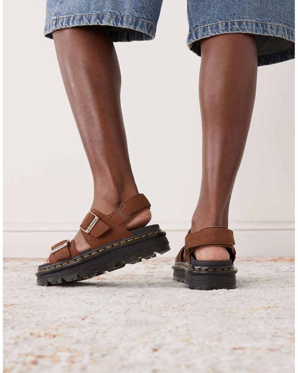 Dr. Martens Brown Zebzag Sandal