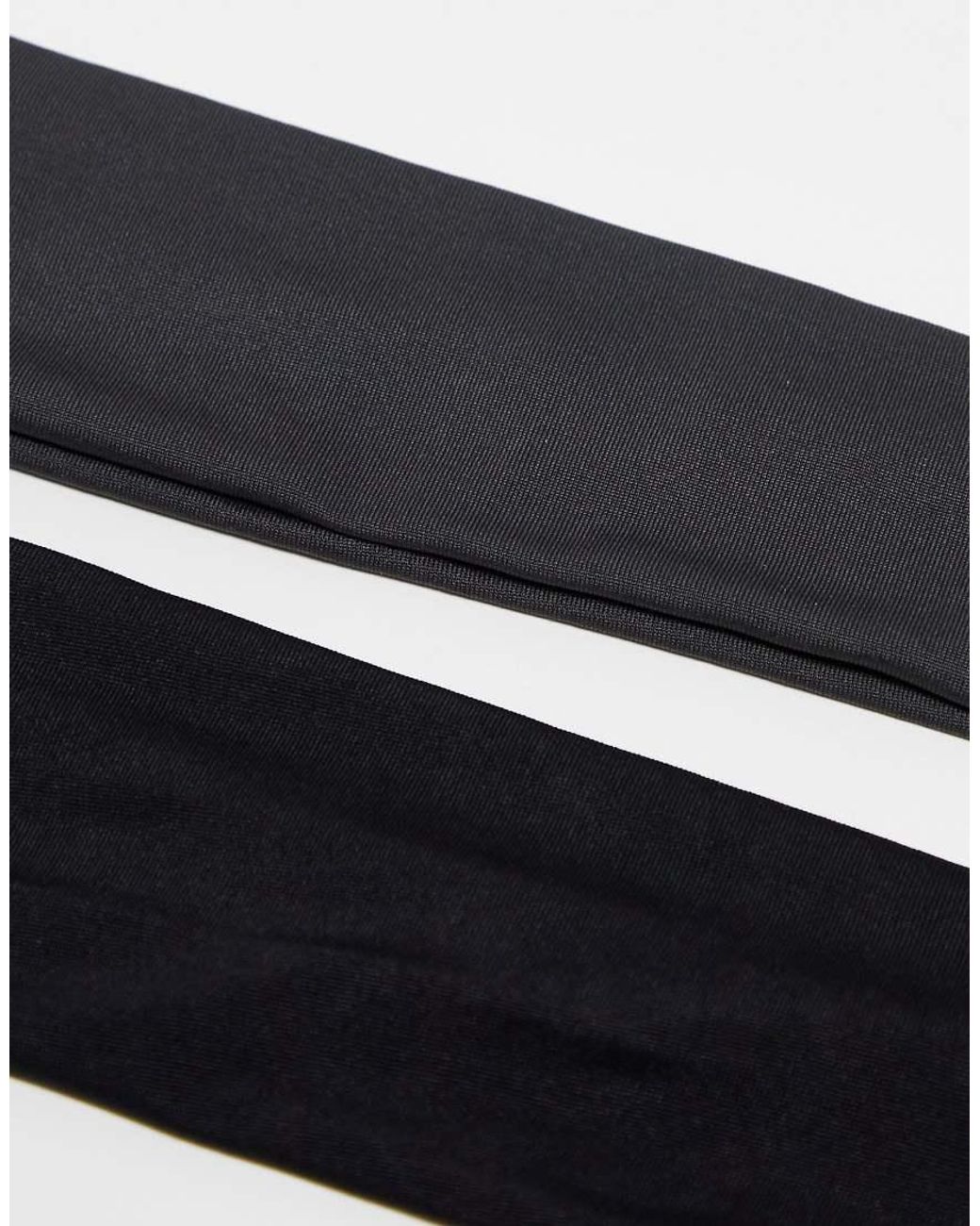 Pieces Set Van 2 Jersey Haarbanden in het White