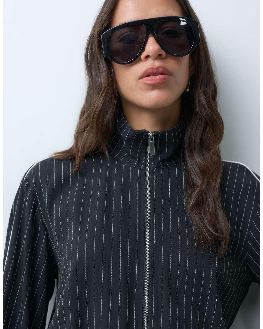 New Look Blue Piping Detail Track Jacket Co-ord