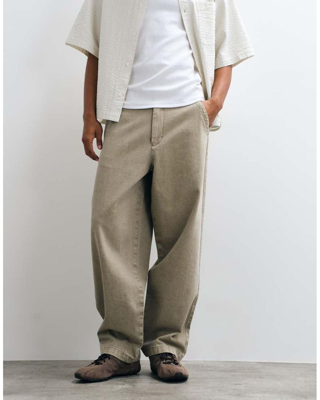 Redefined Rebel Gray Asgar baggy Trousers for men