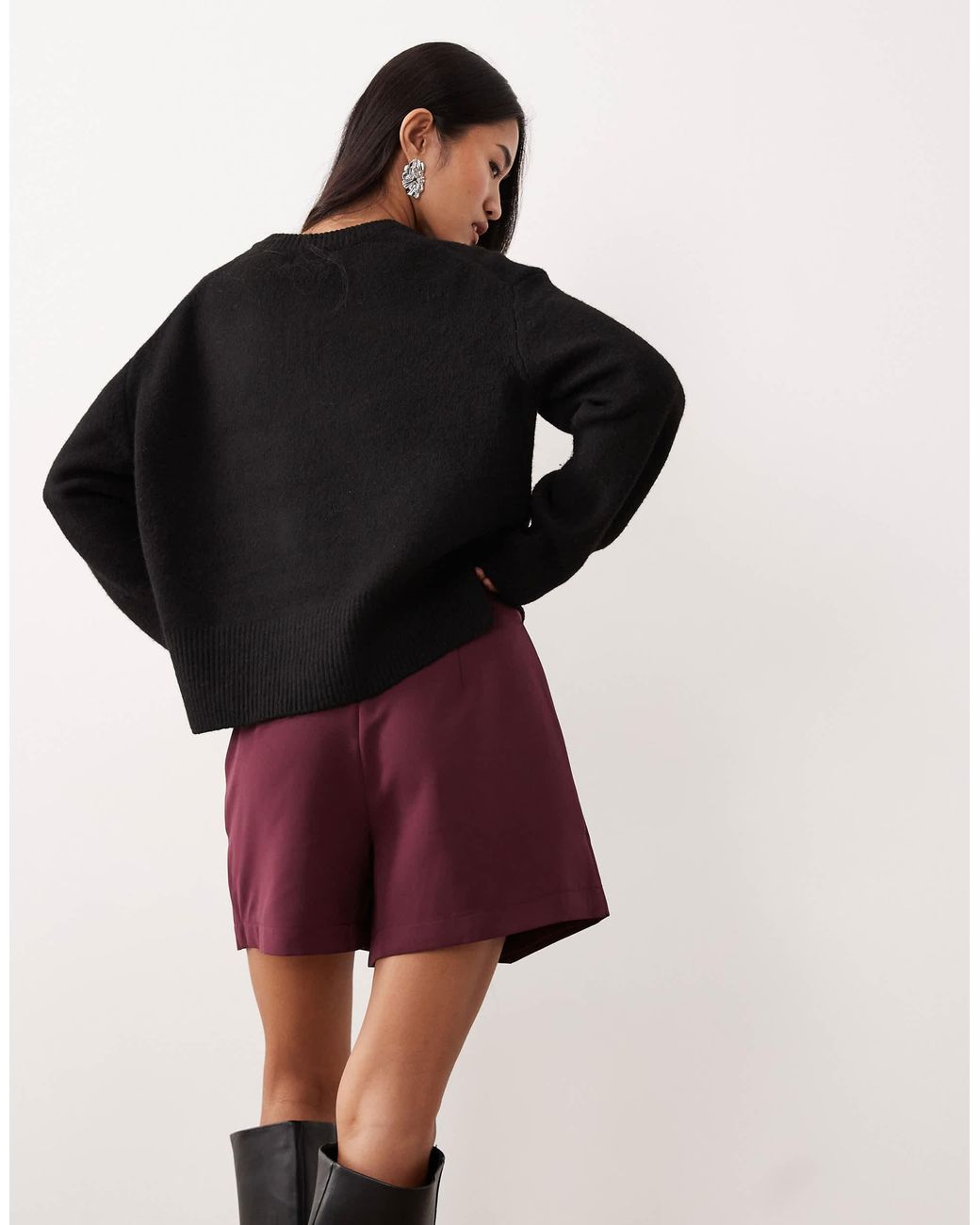 Vila Blue Pleat Front Mini Skort