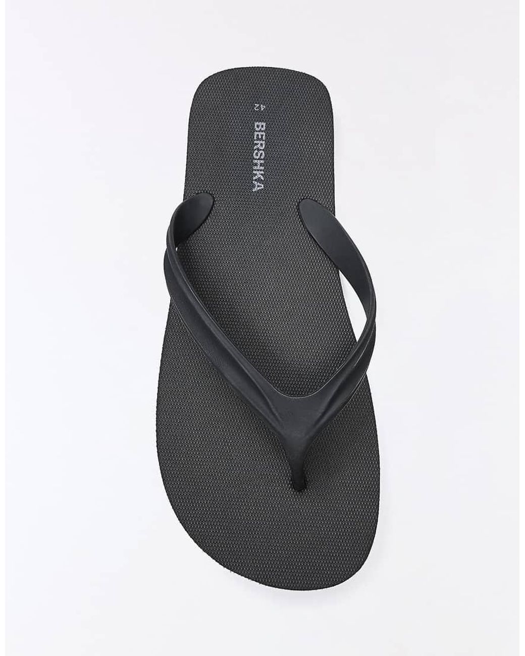 Bershka White Flip Flop-flat Sandals for men