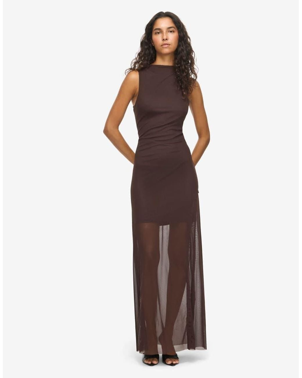 Noisy May Brown Sleeveless Dress