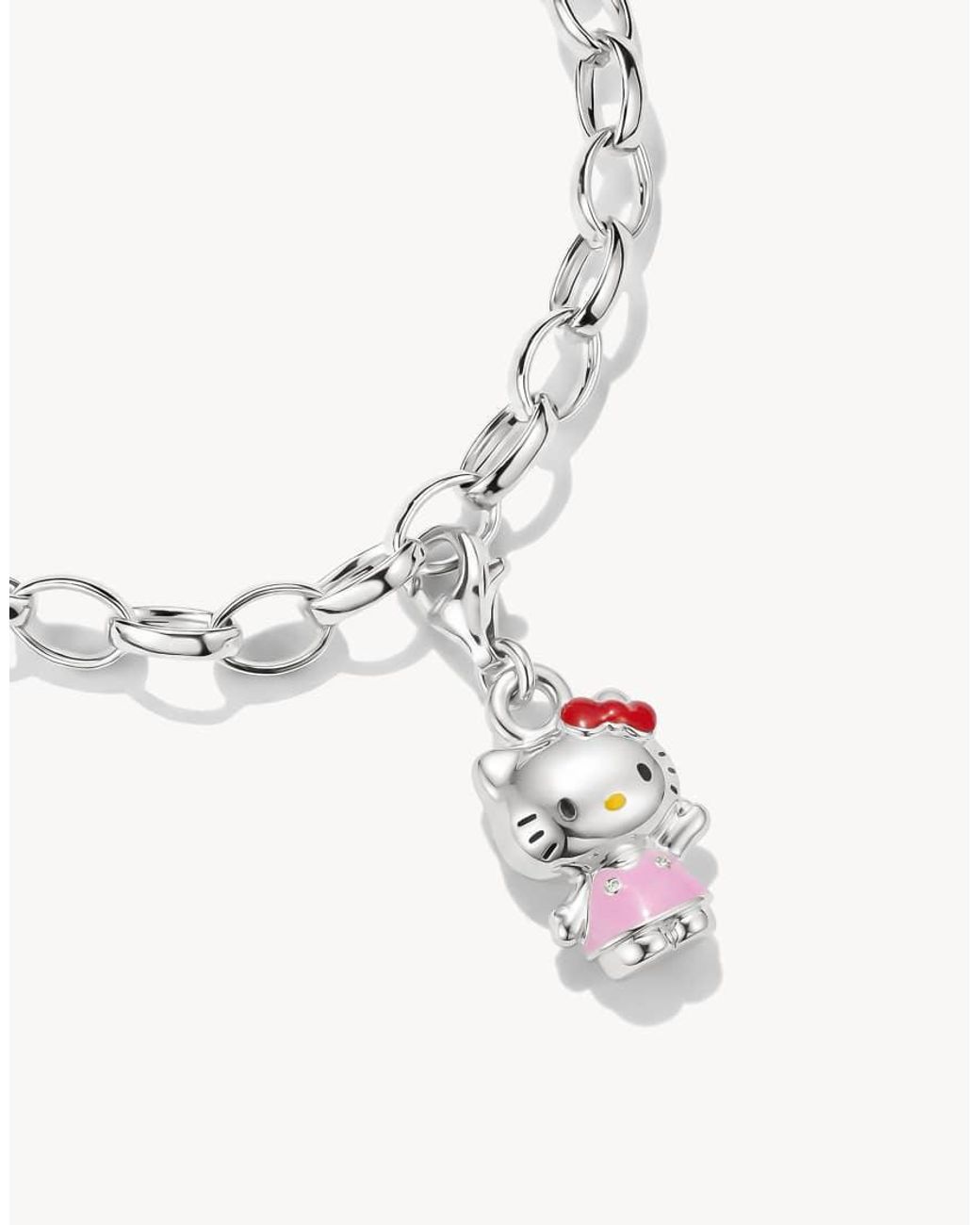 Thomas Sabo White Hello Kitty Charm Pink – Original
