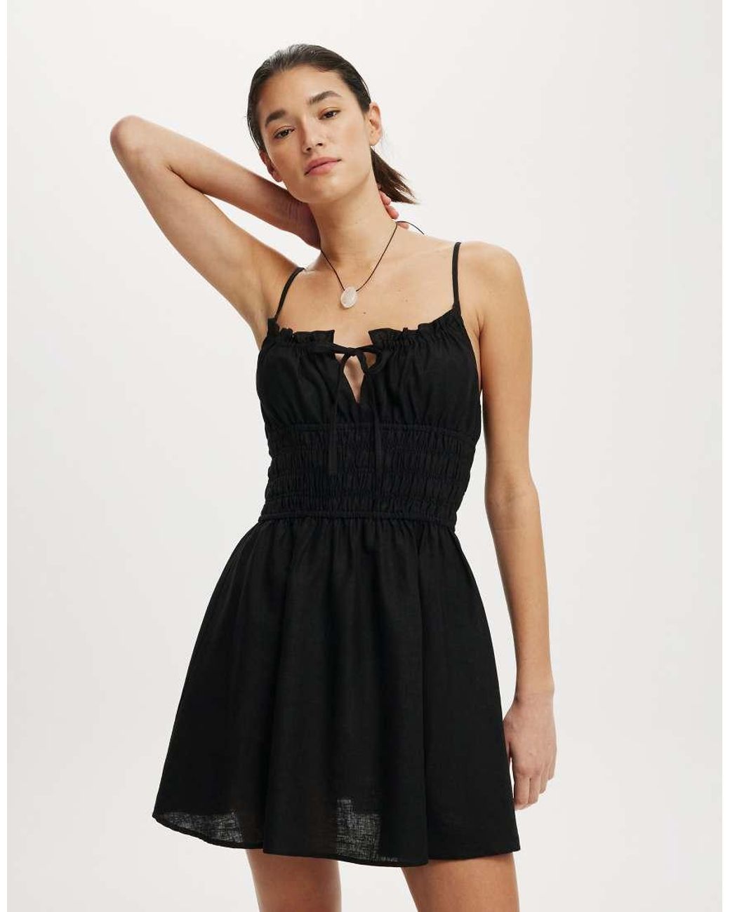 Cotton On Black Haven Strappy Mini Dress