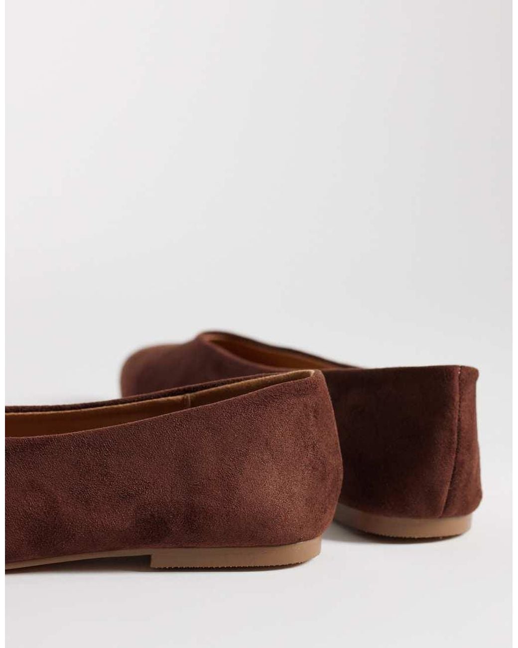 SEQWL Brown High Vamp Ballet Flat