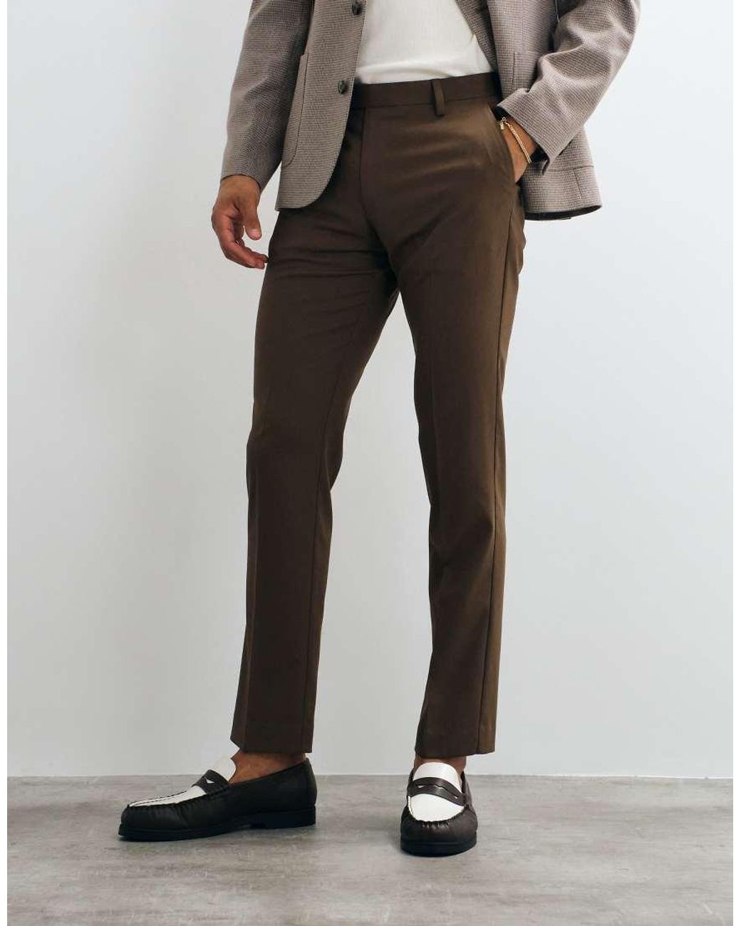 ASOS White Mix & Match Slim Suit Pants for men