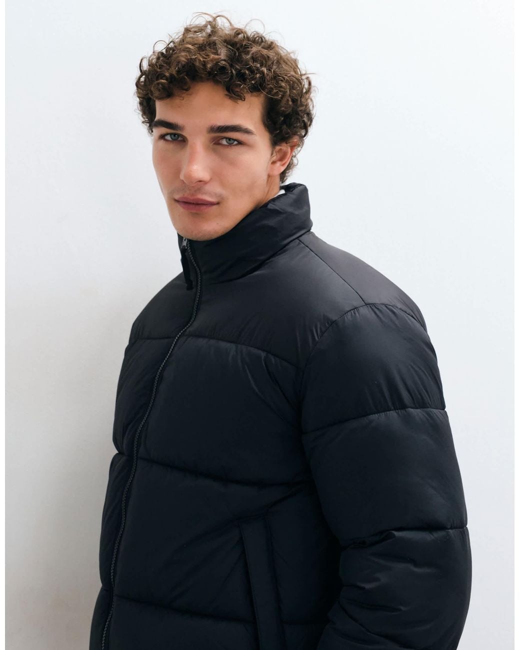 Only & Sons Blue Puffer Jacket for men