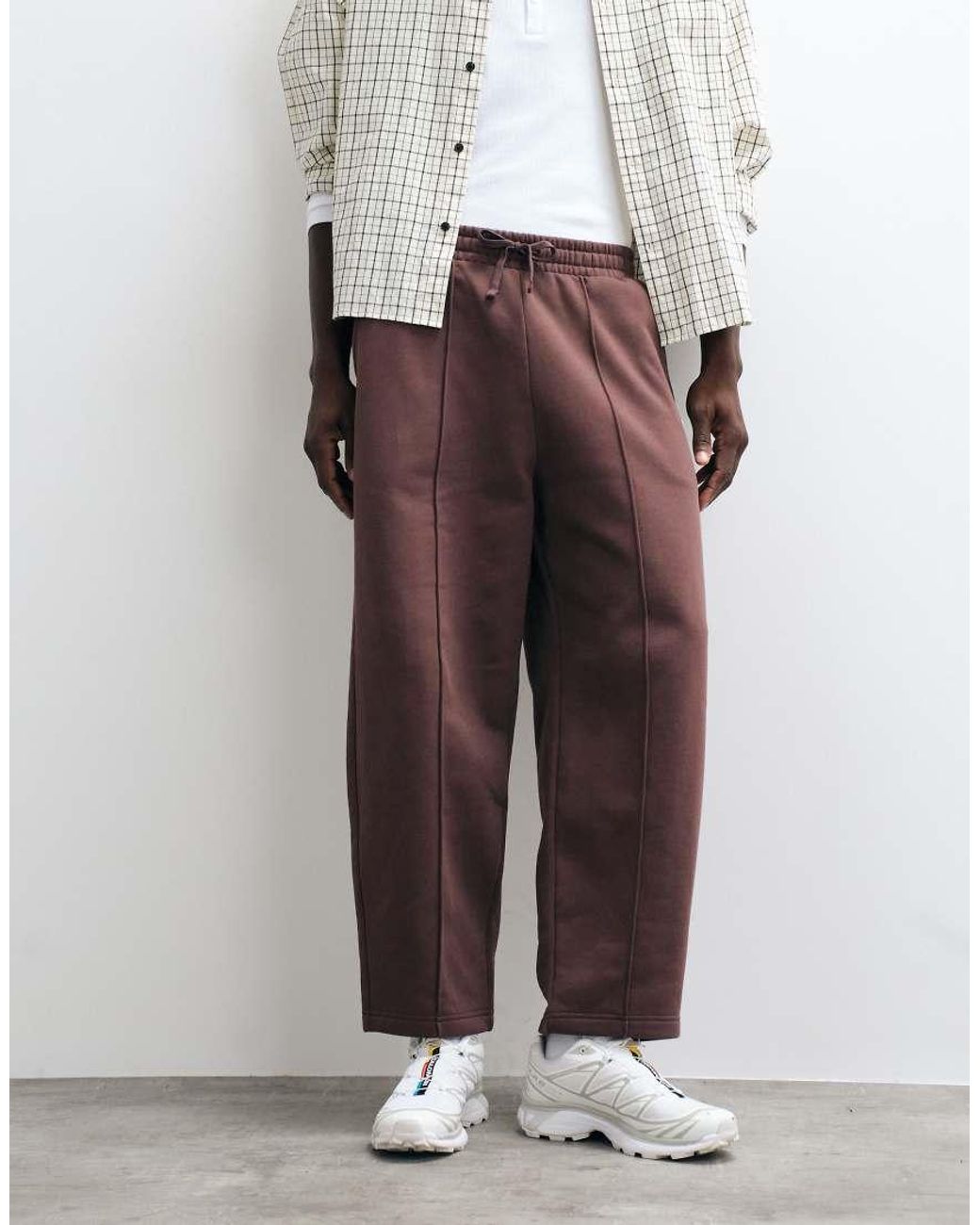 Champion White Main Street Barrel Leg Drawstrings Pants for men
