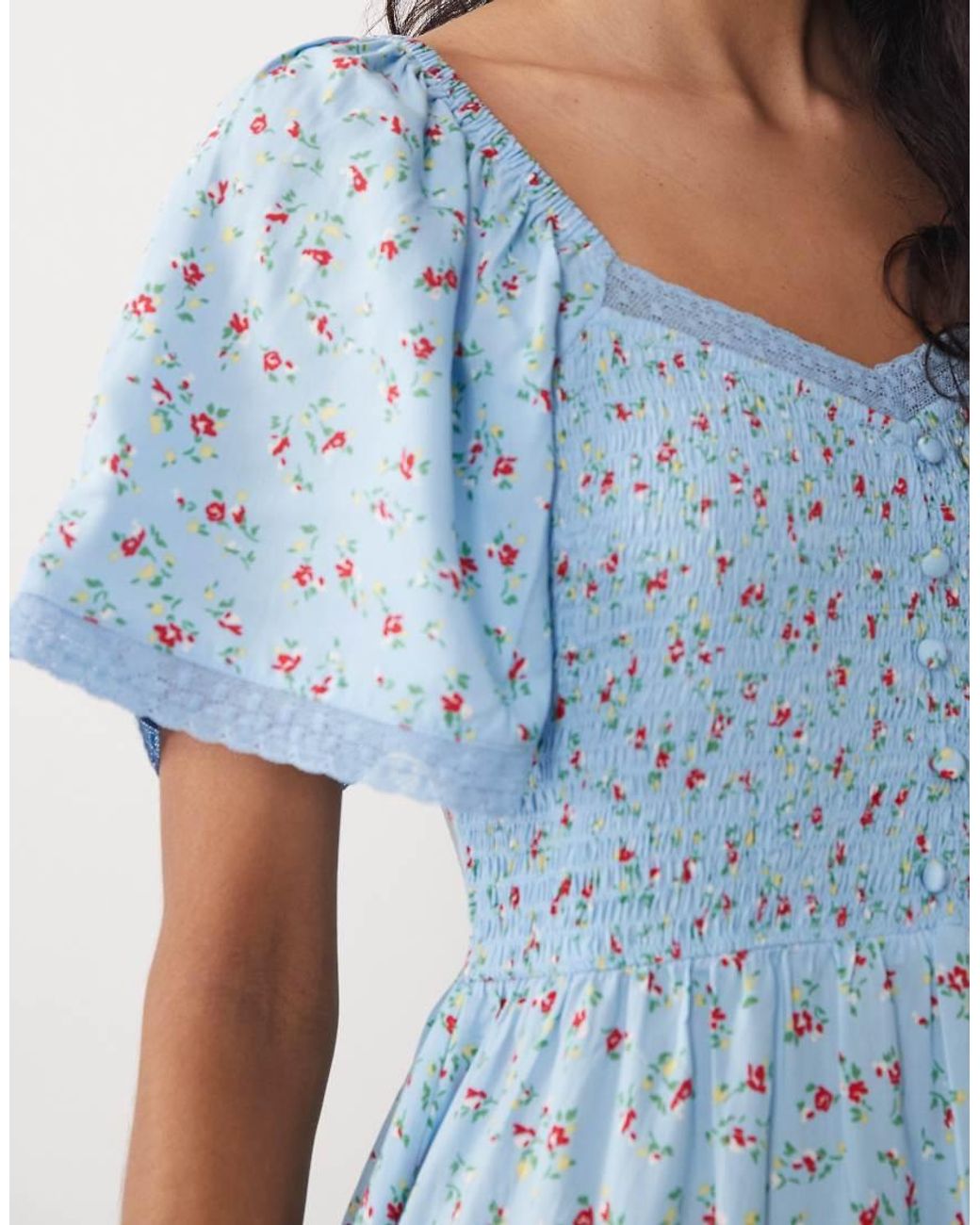 Nobody's Child Blue Mia Midi Dress