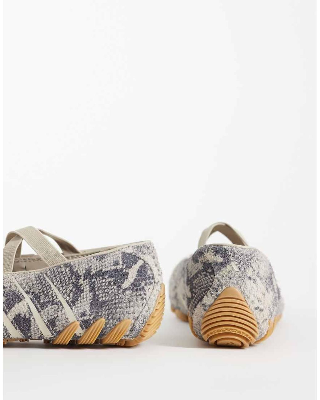Adidas Originals White Ghostsprint Ballet Flat