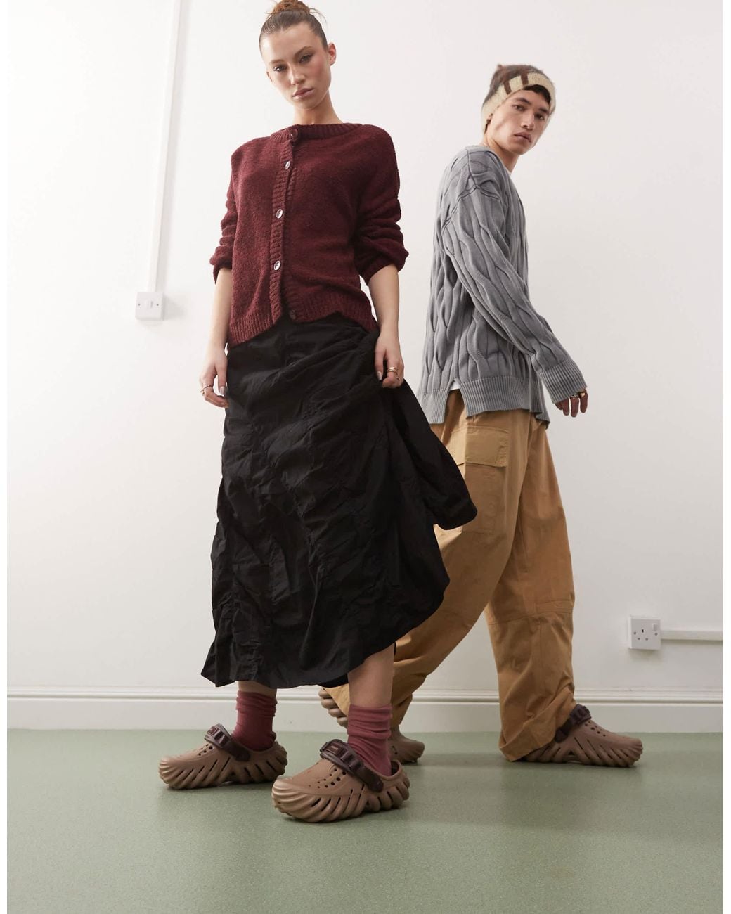 CROCSTM Brown Unisex Echo Clogs