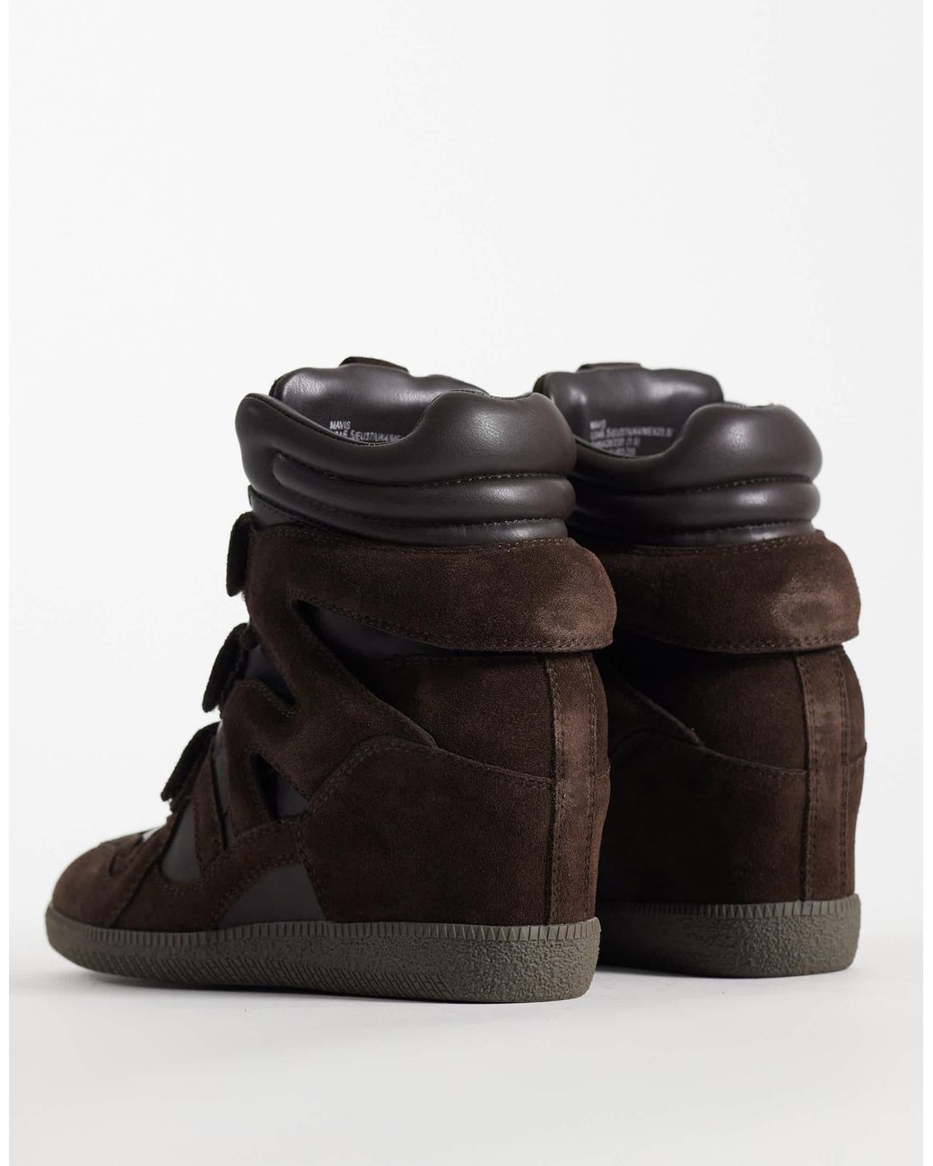 Steve Madden Black Mavis Wedge Trainers