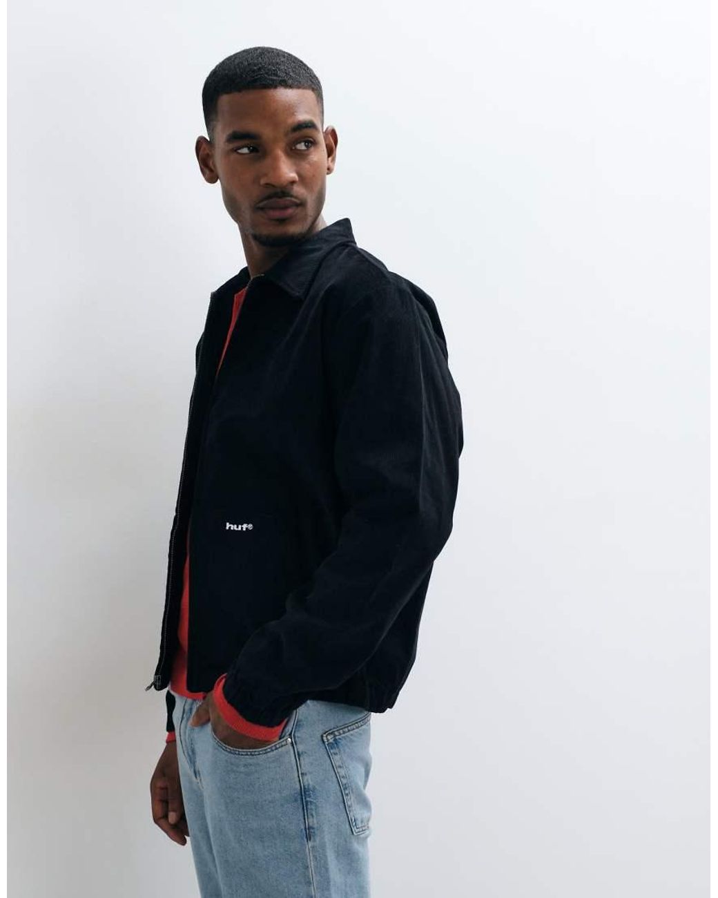 Huf Blue 89 Corduroy Harrington Jacket for men
