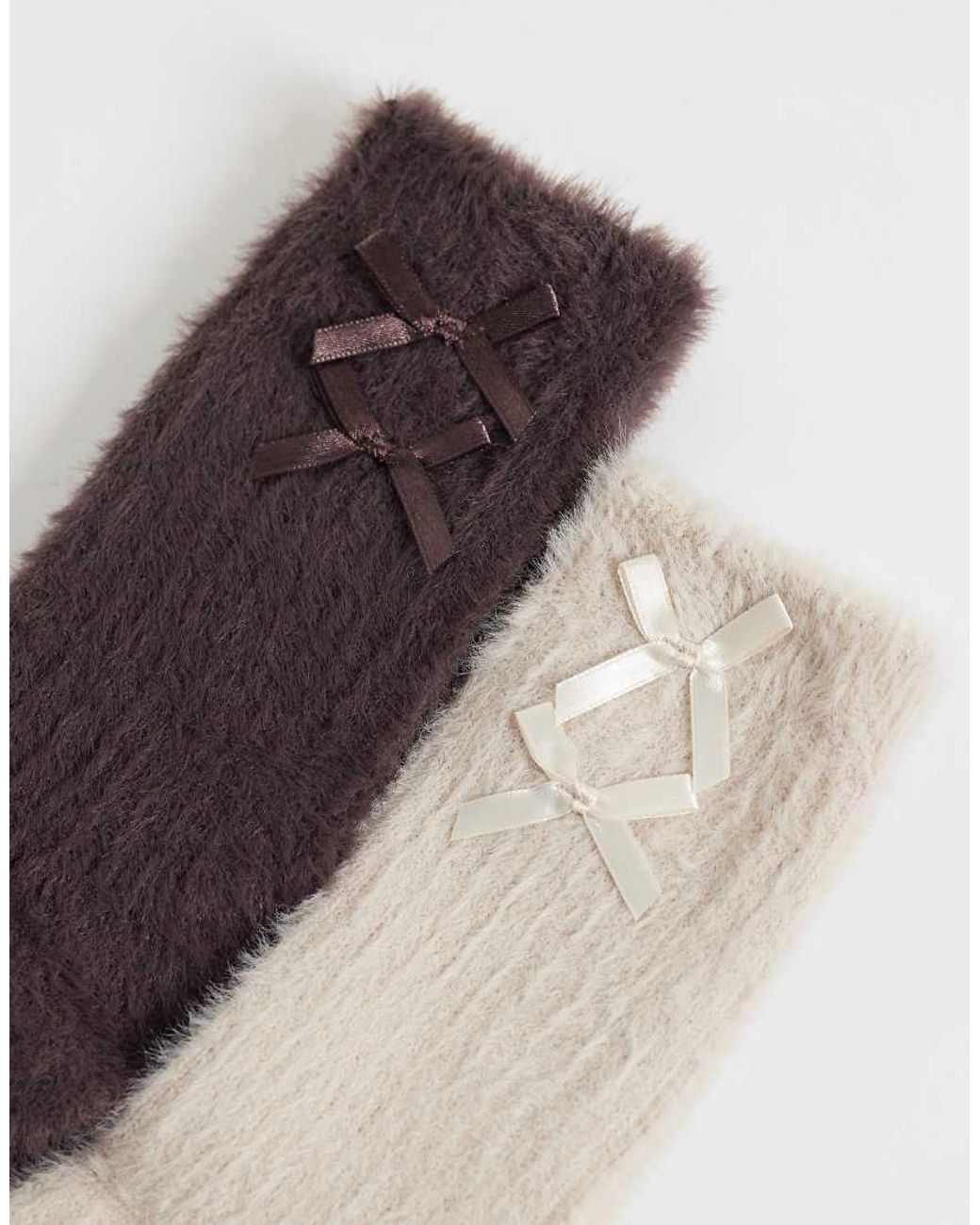 Boux Avenue Brown 2 Pack Cosy Rib Socks