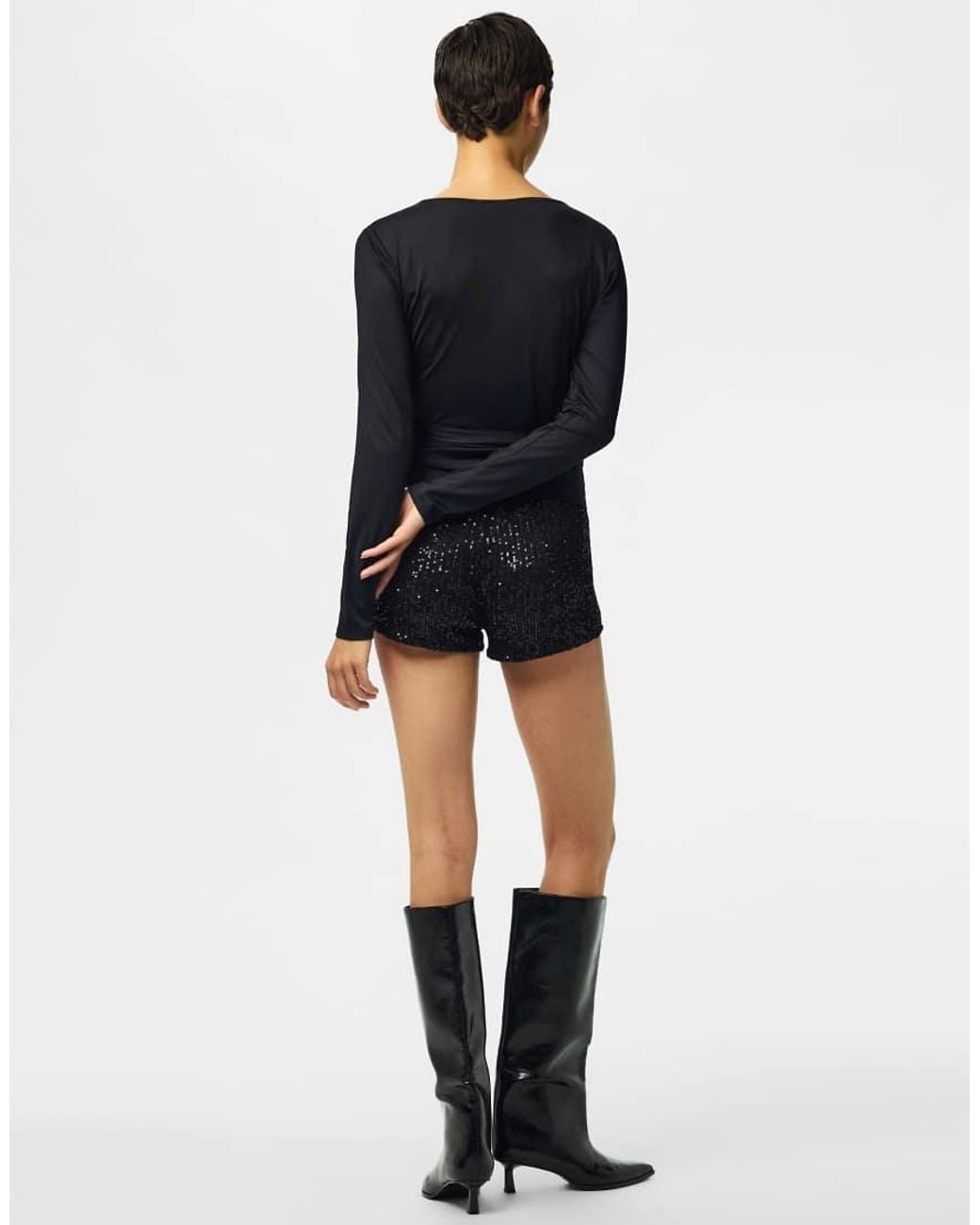 Pieces Blue Long Sleeved Top