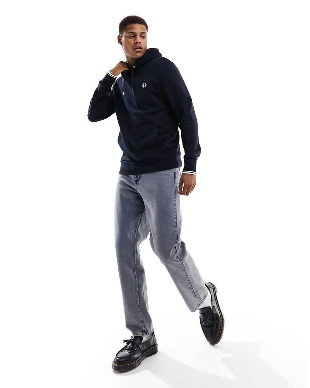 Fred Perry Blue Hoodie for men