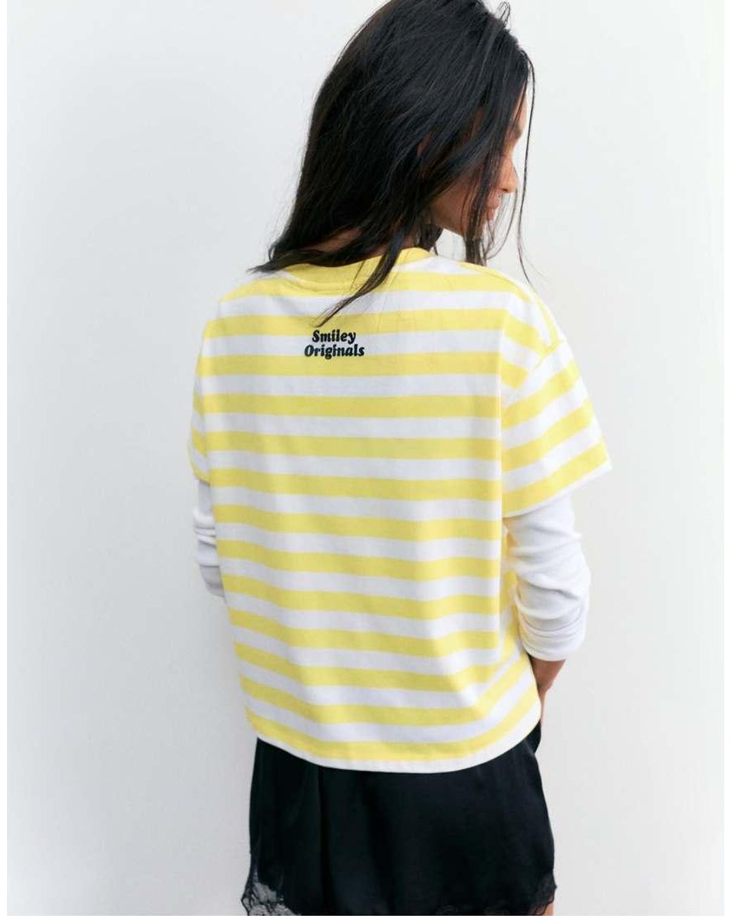 Pull&Bear Natural Striped T-shirt