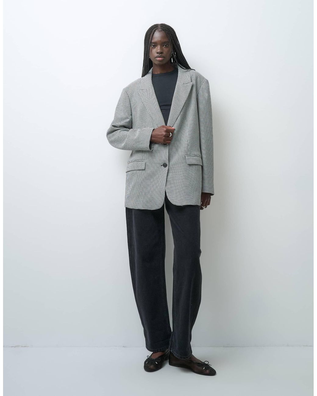 ASOS Gray Tailored Oversized Blazer