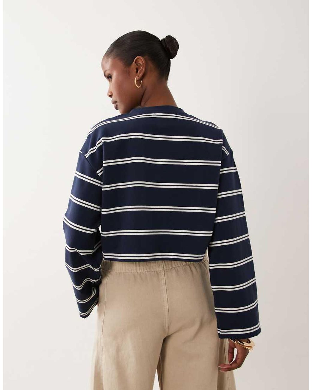 The Frolic Blue Exclusive Cotton Rich Long Sleeve Button Down Top