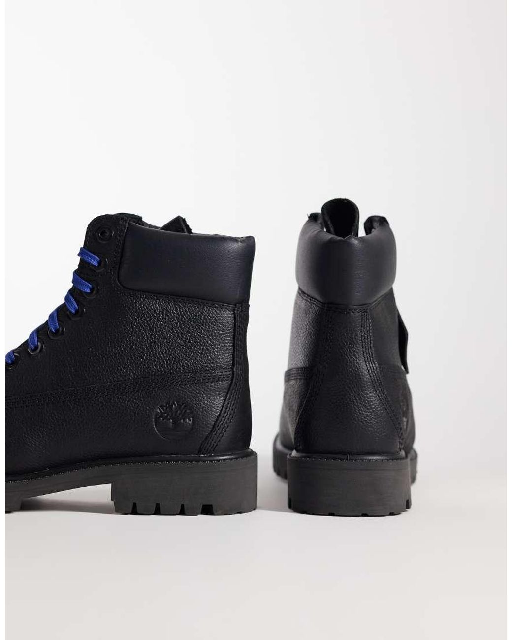 Timberland Black 6inch Lace Up Waterproof Boot for men