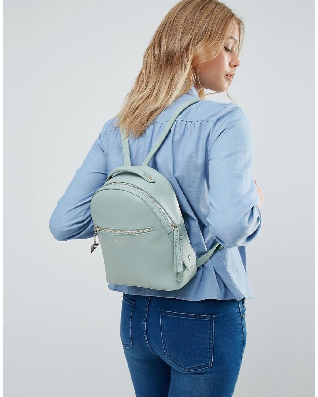 Mint green store mini backpack