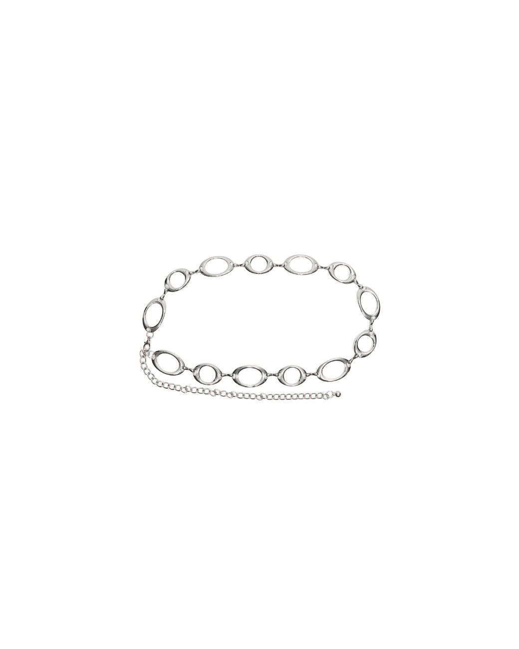 Bershka White Gürtel mit ringkette