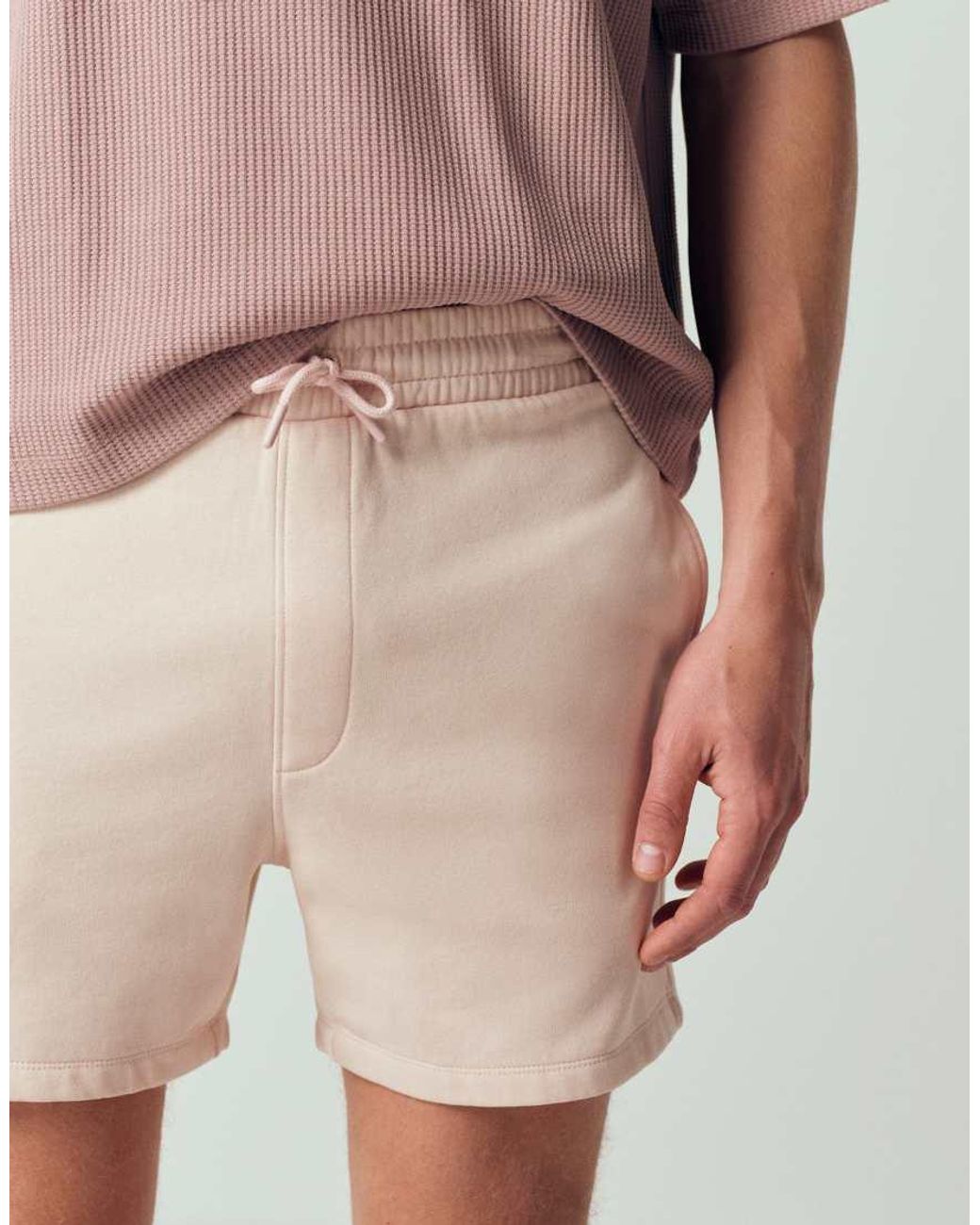 ASOS Pink Slim Fit Jersey Shorter Jersey Short for men