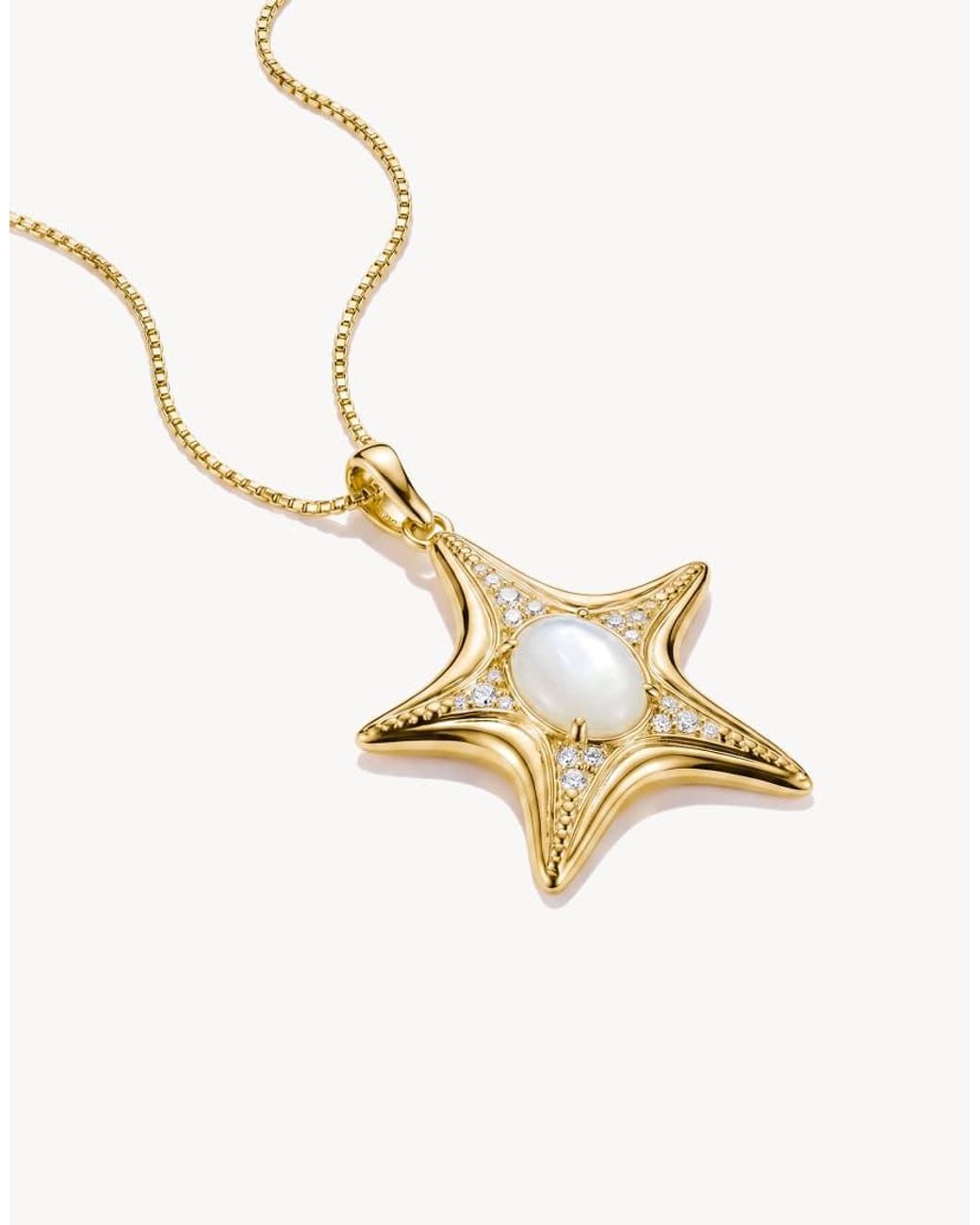 Thomas Sabo Metallic Pendant Starfish With Mother-of-pearl