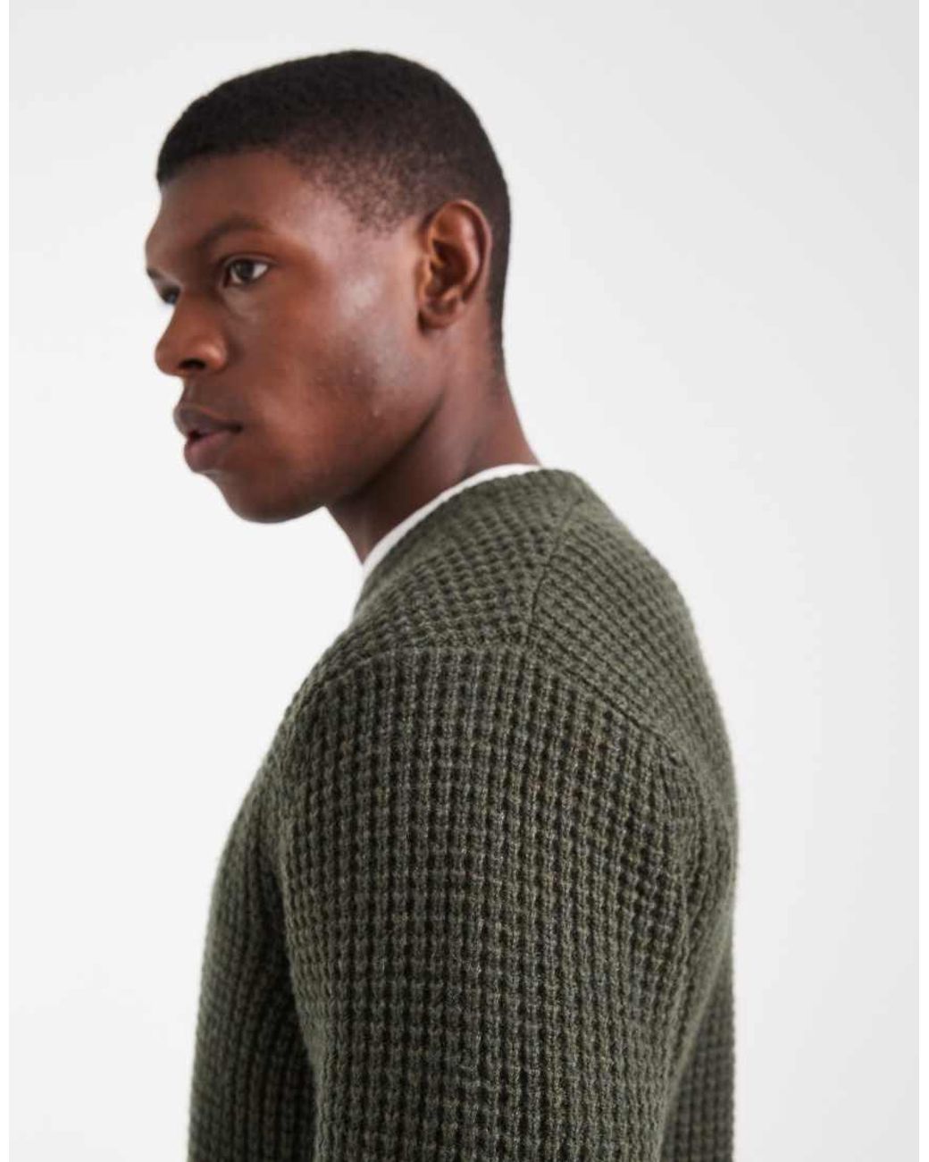 Levi's Gray Presidio Texture Knit Sweater for men