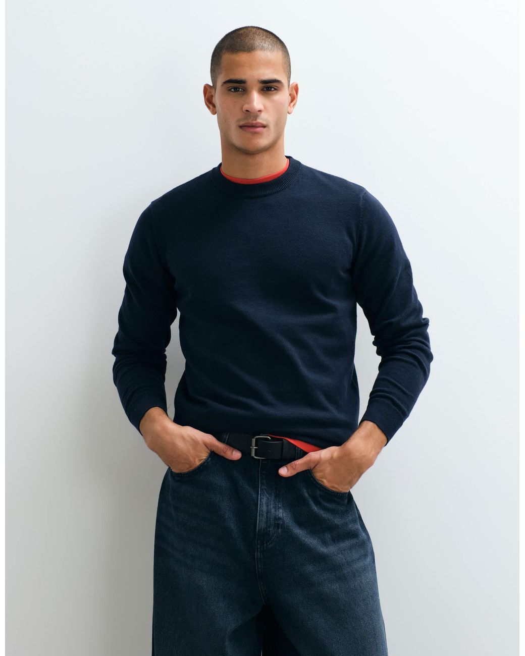 Threadbare – strickpullover in Blue für Herren