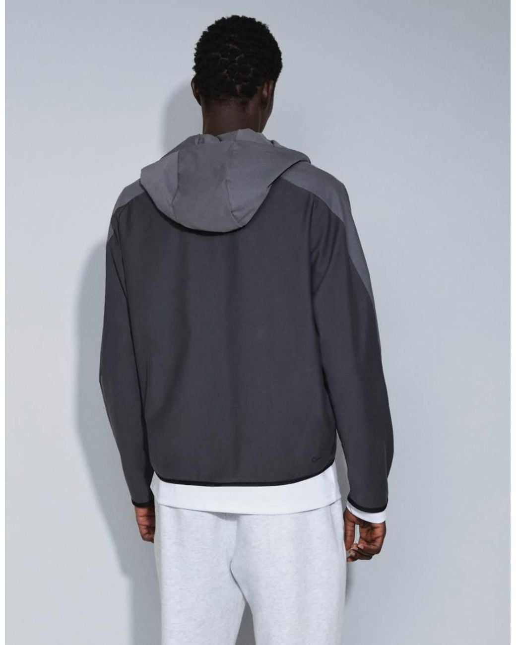 Nike White Tech Shori Knitted Windrunner Full Zip Jacket for men