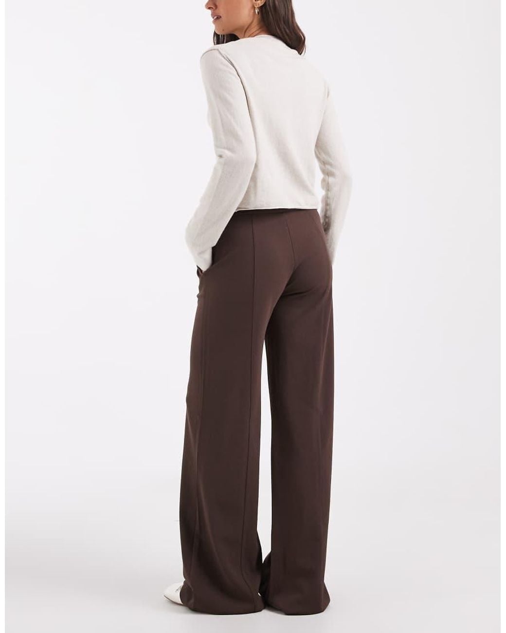 JJXX Brown Wide Leg Trousers