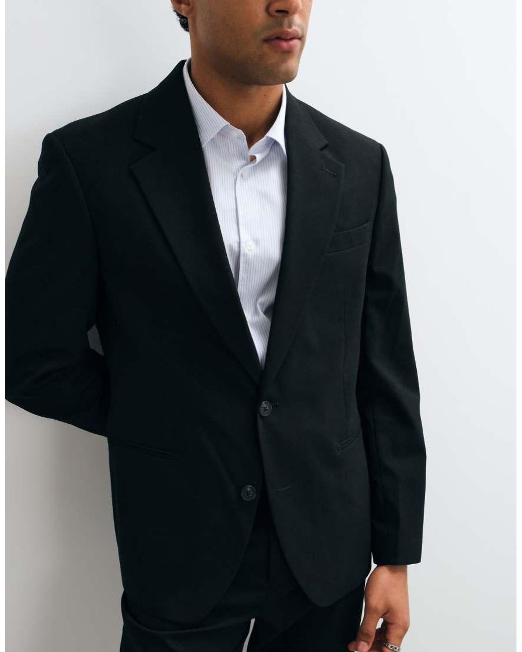 ASOS Black Slim Suit Blazer for men