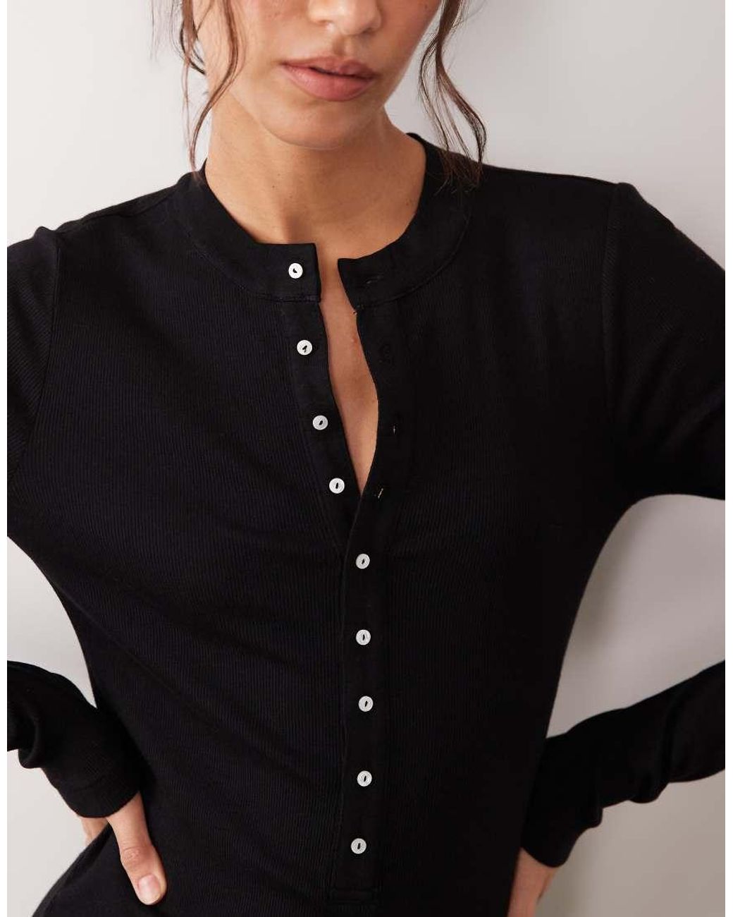 Polo Ralph Lauren Black Rib Maxi Dress