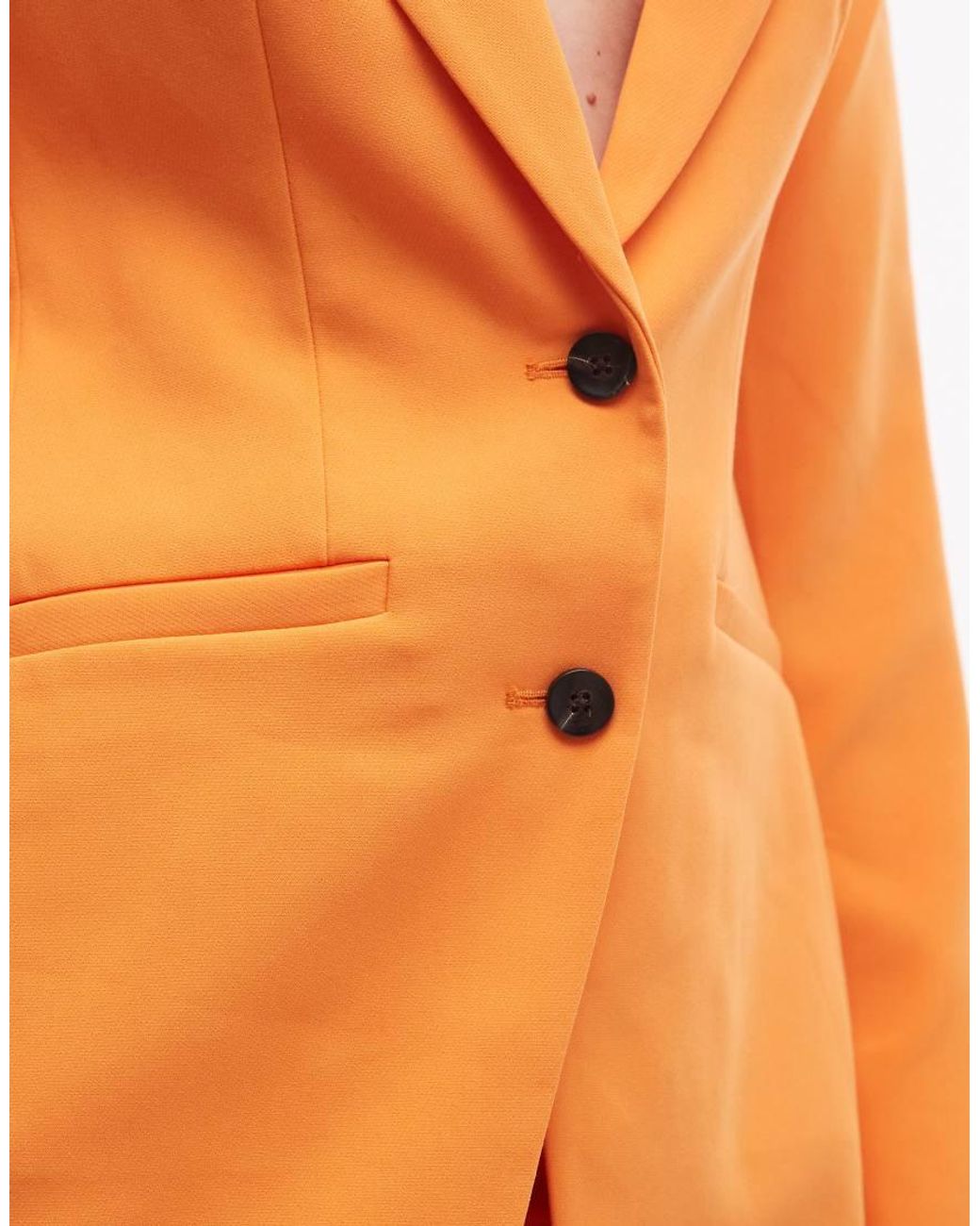 ASOS Orange Tailored Fitted Blazer