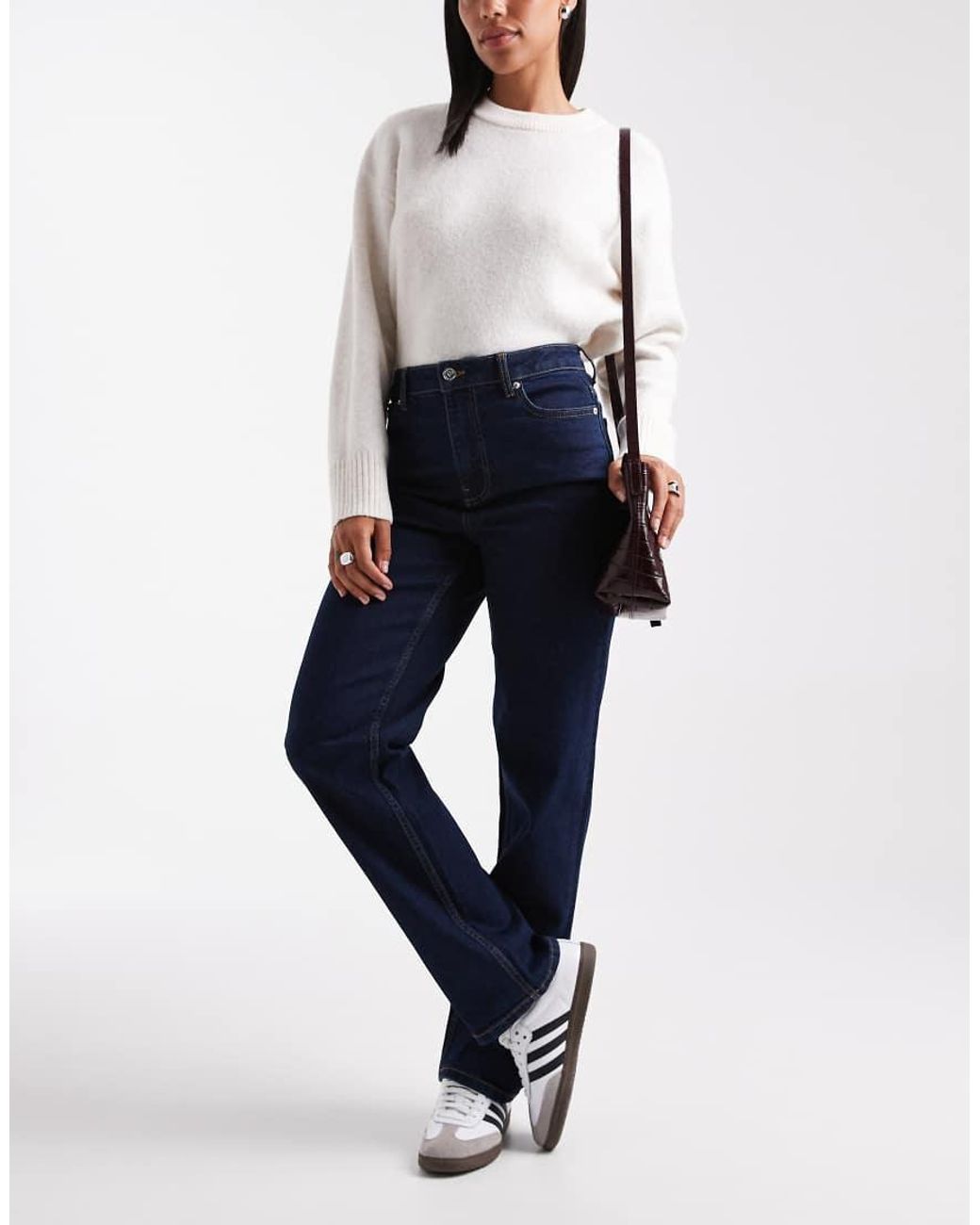 Miss Selfridge Blue Straight Leg Jeans
