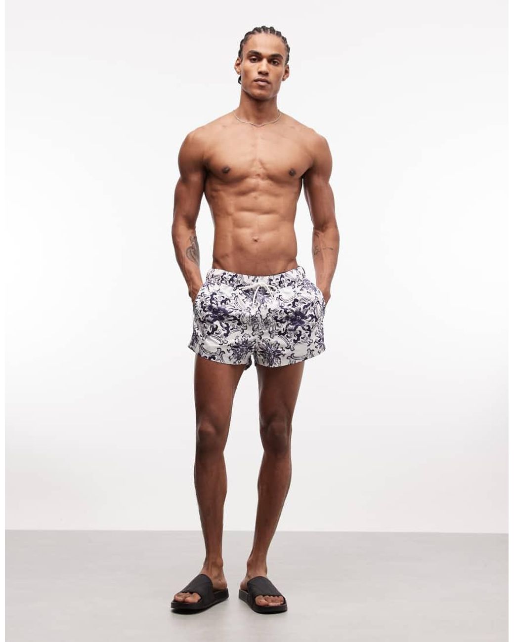 ASOS White Swim Shorts for men