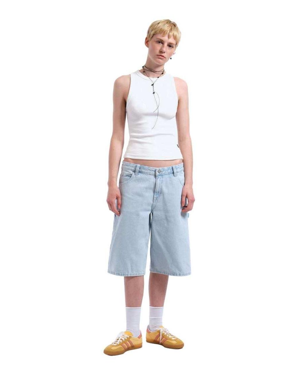 Dr. Denim Blue Bree Worker Shorts