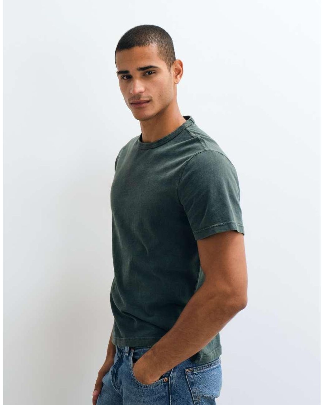 Abercrombie & Fitch Green Essential T-shirt for men
