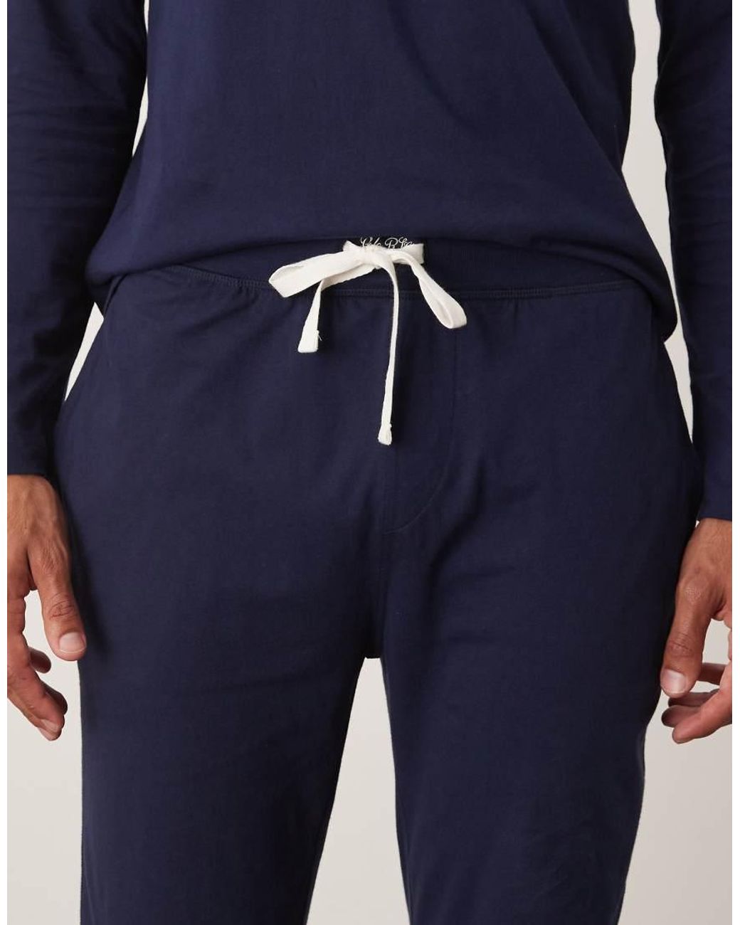 Polo Ralph Lauren Blue Icon Logo Co-Ord Cuffed Lounge Joggers for men