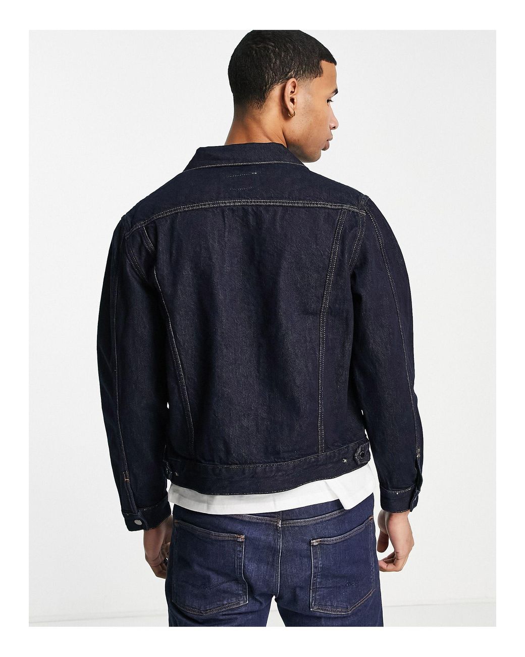 Lacoste Denim Jacket in Blue for Men | Lyst