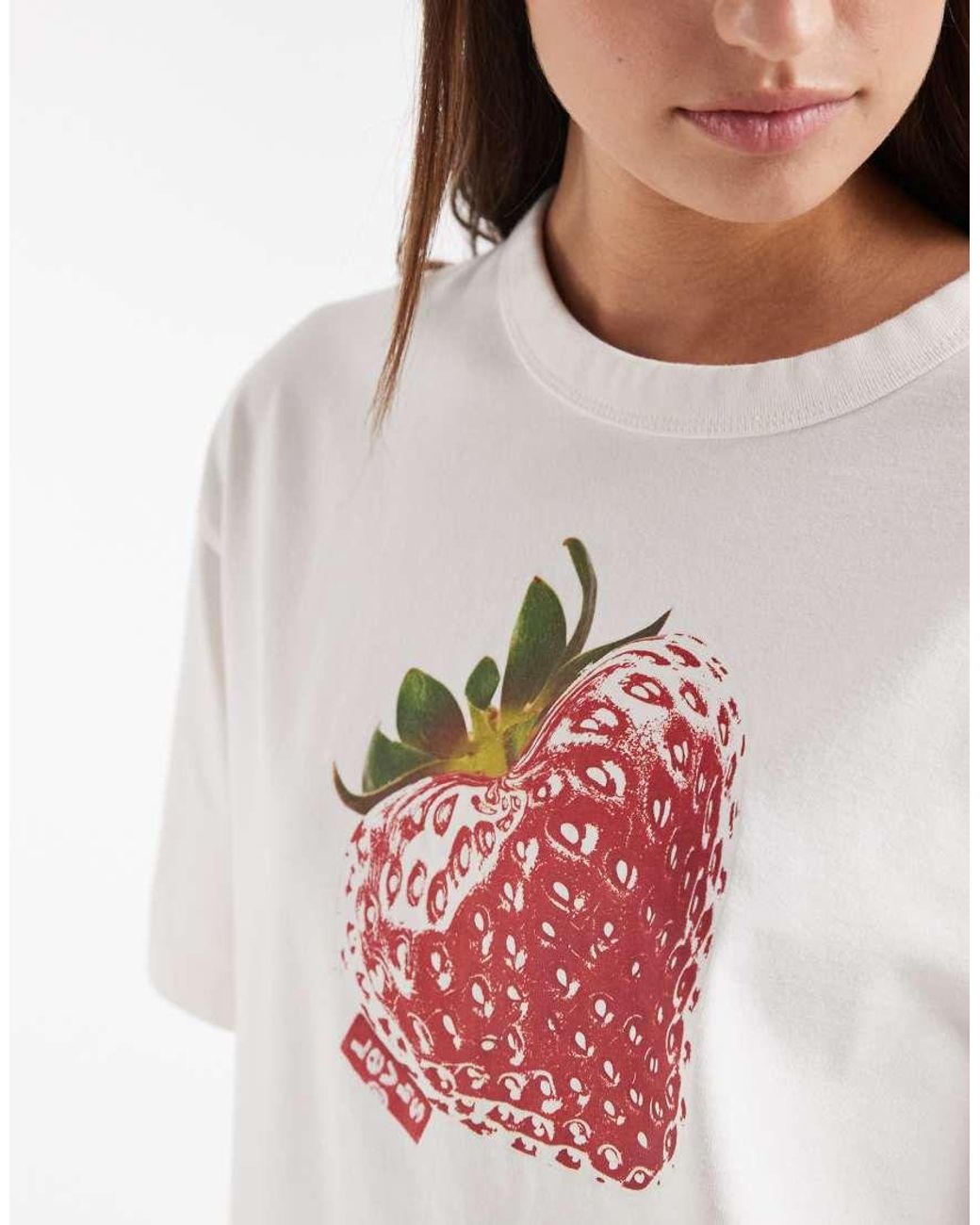 Levi's White Oversized Graphic Print T-Shirt