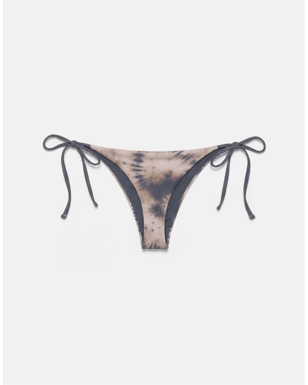 Pull&Bear Blue Triangle Tie-dye Bikini Top