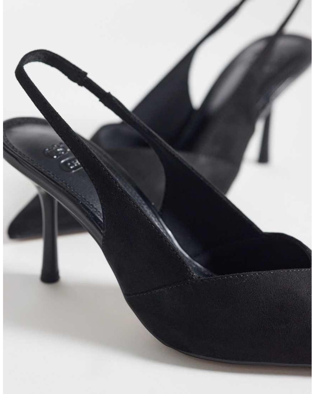 ASOS Black Sabrina Slingback Stiletto Heels